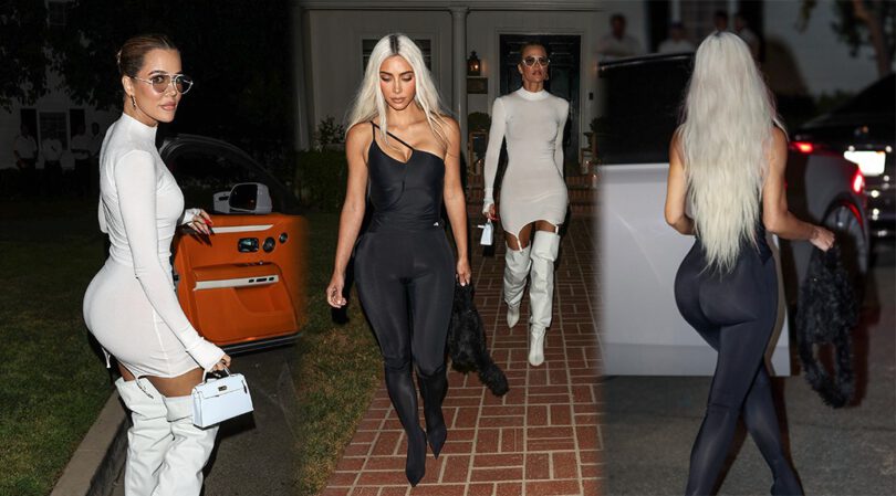 Kim & Khloe Kardashian Shows Big Sexy Asses at Kendall Jennerโs 818 Tequila Investorโs Event in Beverly Hills