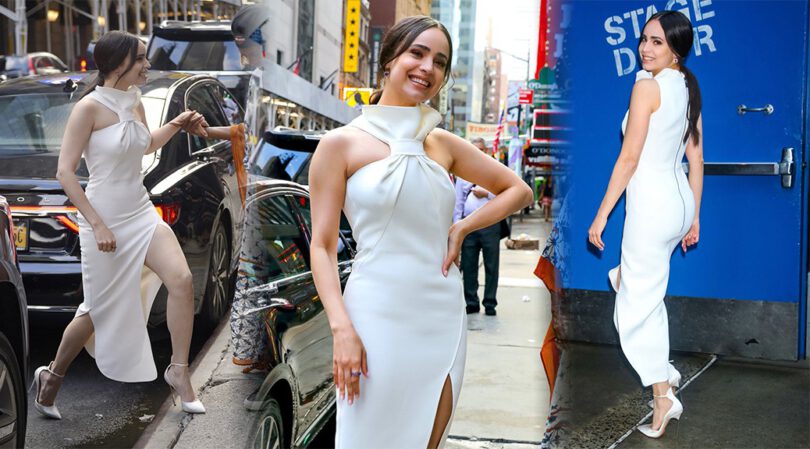 Sofia Carson -Flaunts Gorgeous Legs and Ass at Good Morning America in New York