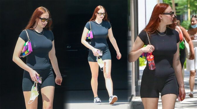 Sophie Turner Flaunts Sexy Big Boobs Out in Miami