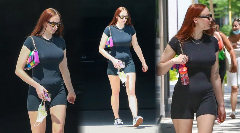 Sophie Turner Flaunts Sexy Big Boobs Out in Miami