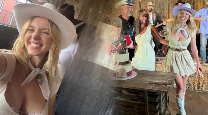 Sydney Sweeney’s Stunning Boobs in a Sexy Cowgirl Videos
