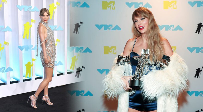Taylor Swift Shows Beautiful Body in Sexy Dress at 2022 MTV VMAs in Newark