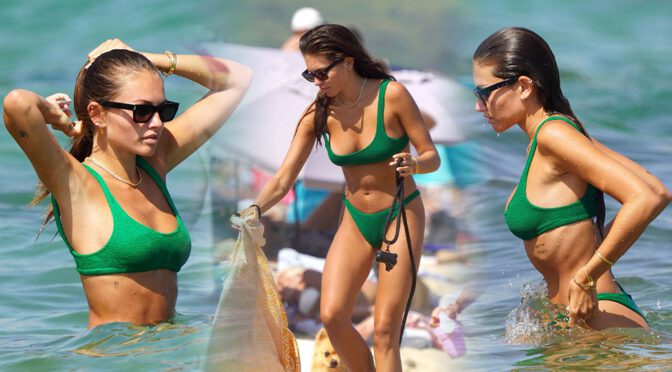 Thylane Blondeau Shows Sexy Boobs and Body in Bikini in St Tropez