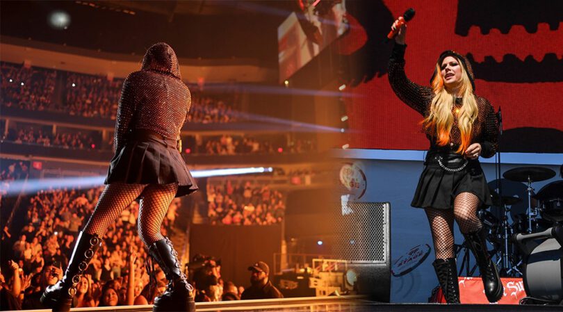 Avril Lavigne Sexy on Stage at 2022 iHeartRadio Music Festival in Las Vegas