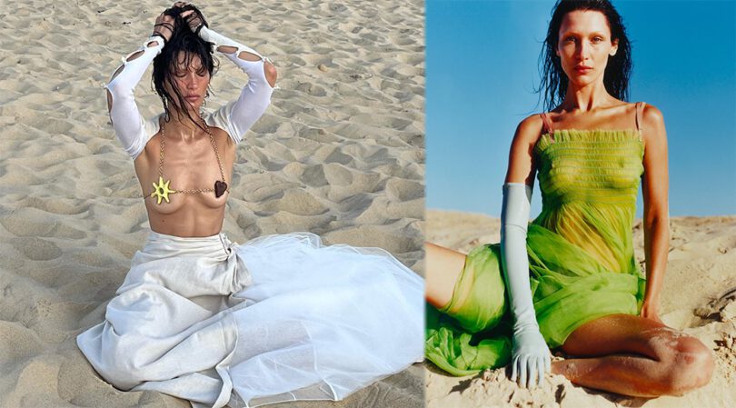 Bella Hadid Shows Boobs and Nipples in Sexy Photoshoot for i-D Magazine (Fall 2022)