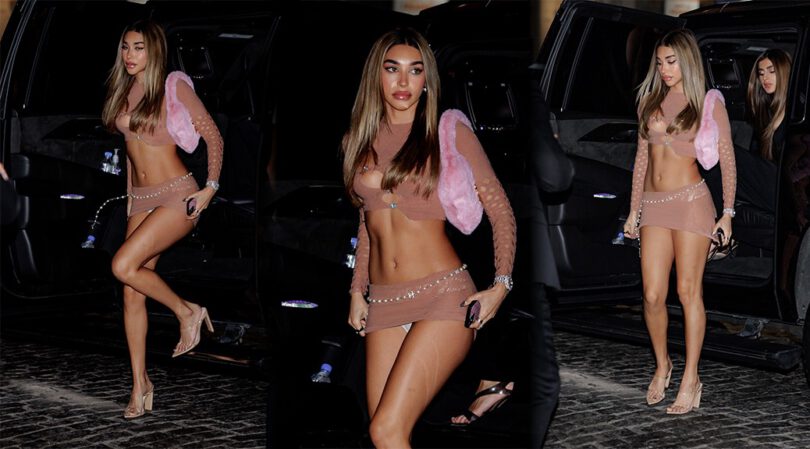 Chantel Jeffries’ Stunning Legs and Sexy Upskirt at “Amsterdam” Afterparty in New York