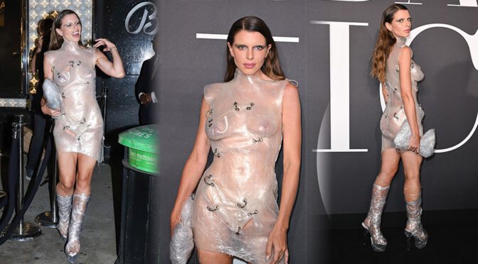 Julia Fox Shows Boobs and Ass in Sheer Outfit at Harper’s Bazaar Party in Manhattan