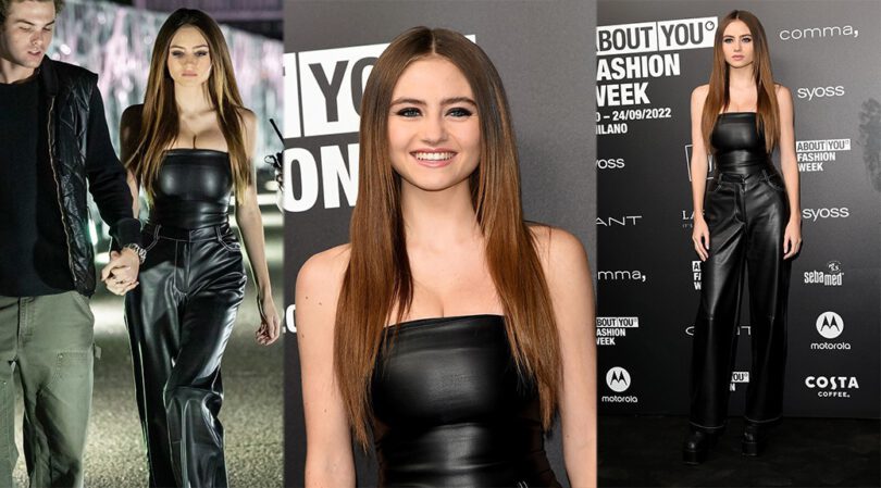 Leni Klum Shows Sexy Cleavage at About You Fashion Show in Milan