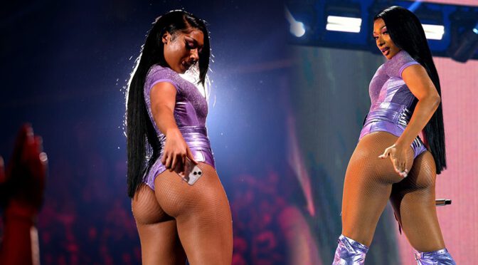 Megan Thee Stallion Flaunts Big Ass on Stage at 2022 iHeartRadio Music Festival in Las Vegas
