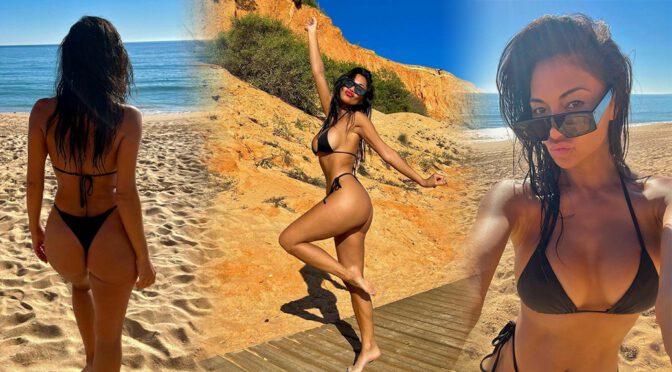 Nicole Scherzinger Flaunts Perfect Ass in a Tiny Thong Bikini