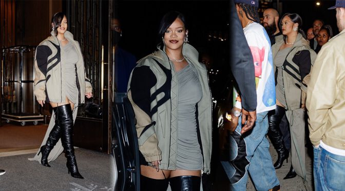 Rihanna Shows Big Boobs at Rolling Loud After Party in New York