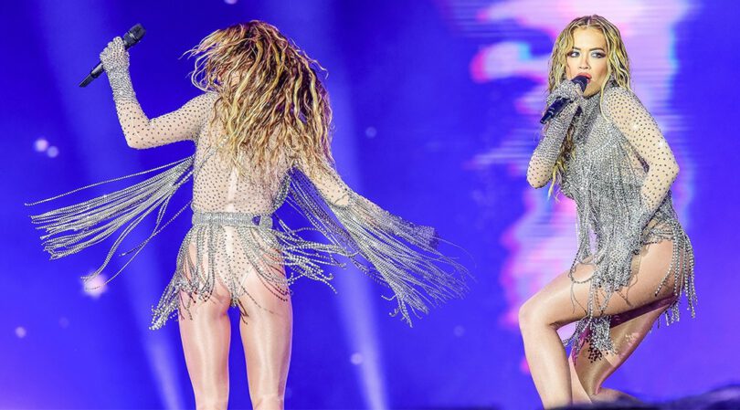 Rita Ora Shows Sexy Legs and Ass at Rock in Rio in Rio de Janeiro