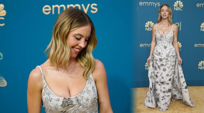 Sydney Sweeney Flaunts Boobs in Gorgeous Cleavage at 74th Annual Primetime Emmy Awards in Los Angeles
