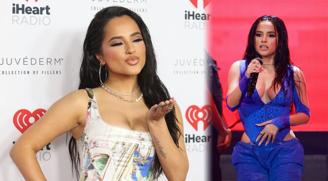 Becky G Shows Beautiful Boobs at iHeartRadio Fiesta Latina ’22 in Miami