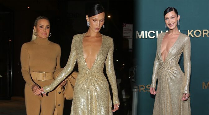 Bella Hadid’s Sexy Braless Boobs at God’s Love We Deliver 16th Annual Golden Heart Awards