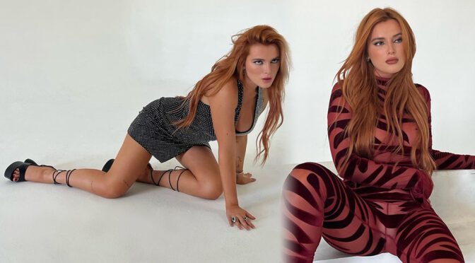 Bella Thorne Sexy Sheer Outfit