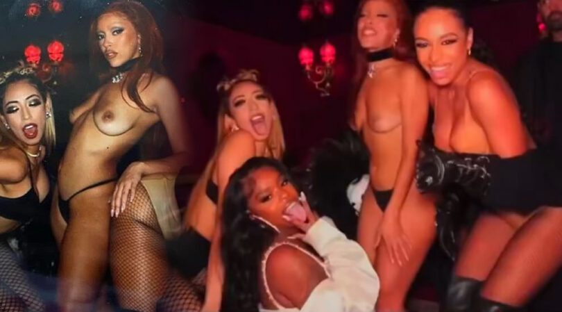 Doja Cat Expose Tits at Raspoutinea Night Club in West Hollywood (NSFW)
