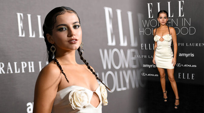 Isabela Merced Gorgeous in Small Dress at Elle Women in Hollywood in Los Angeles