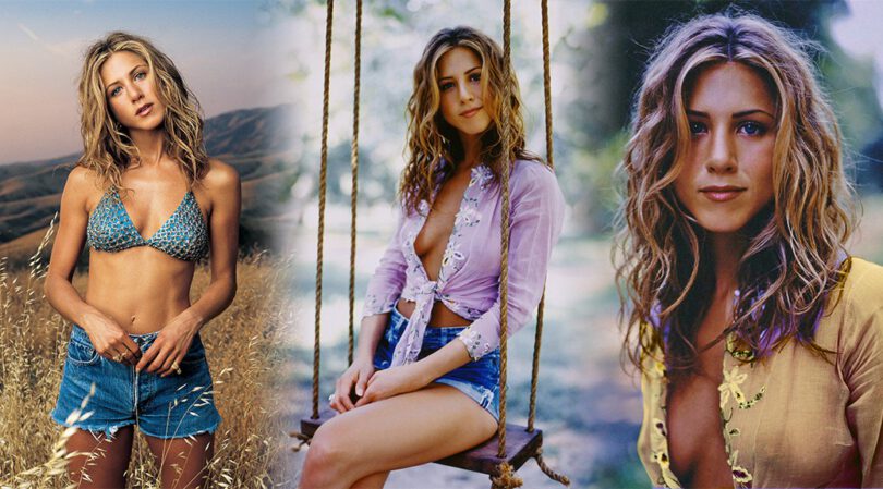 Jennifer Aniston Shows Boobs and Nipples in See-Through Shirt in Sexy Photoshoot by Mark Seliger