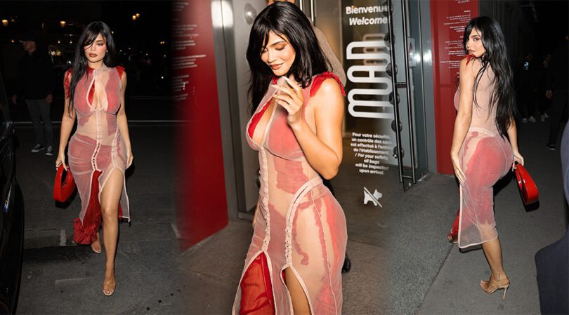 Kylie Jenner’s Stunning Breasts and Ass at “Chez Loulou” Restaurant in Paris