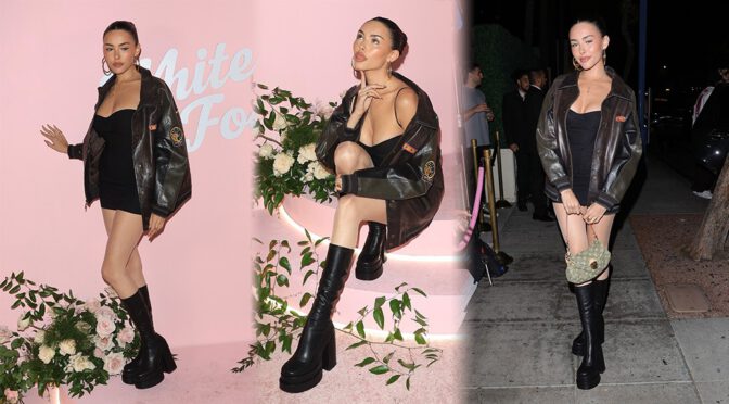 Madison Beer Flaunts Legs and Boobs at White Fox Event in West Hollywood