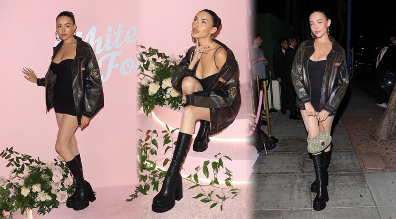 Madison Beer Flaunts Legs and Boobs at White Fox Event in West Hollywood