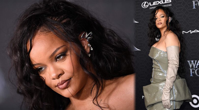 Rihanna Flaunts Beautiful Boobs at “Black Panther: Wakanda Forever” Premiere in Los Angeles