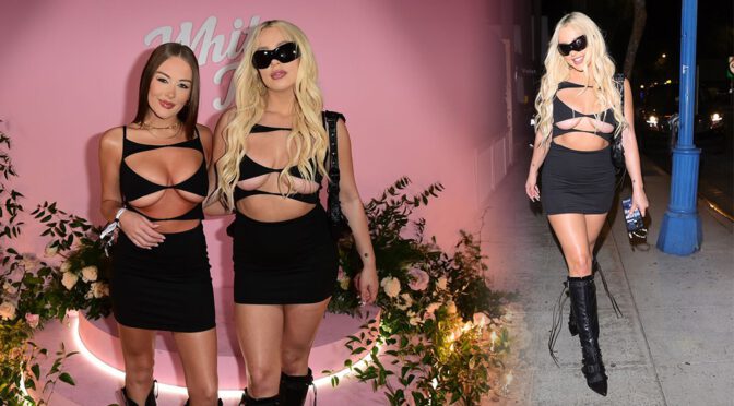 Tana Mongeau Shows Fantastic Tits in Skimpy Outfit at White Fox After Hours in West Hollywood