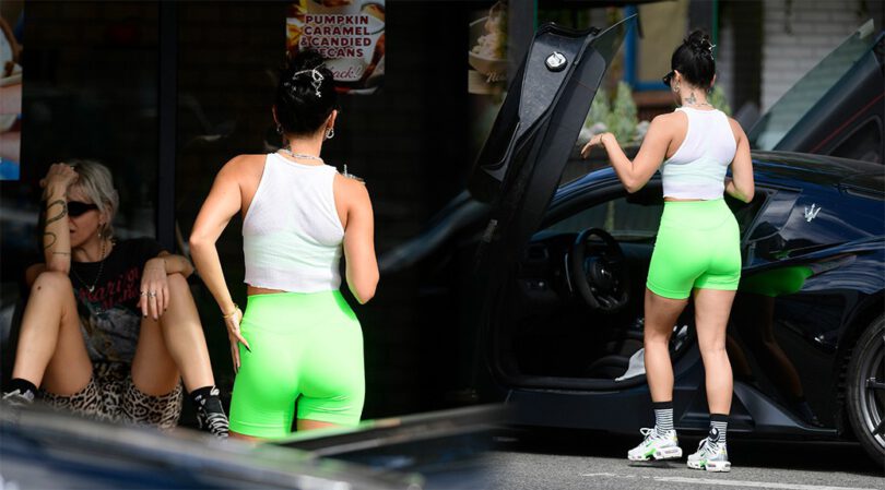 Vanessa Hudgens Shows Legs & Ass in Tight Shorts Out in Los Angeles