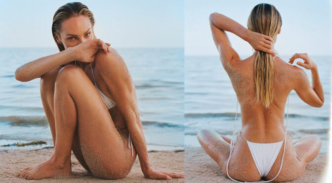 Candice Swanepoel Flaunts Beautiful Body in Tropic of C x Costa Brazil 2022 Campaign