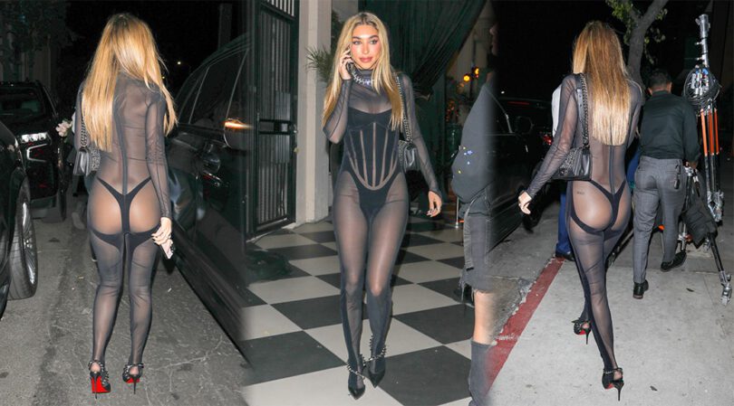 Chantel Jeffries Shows Sexy Body in Revealing Outfit Out in West Hollywood