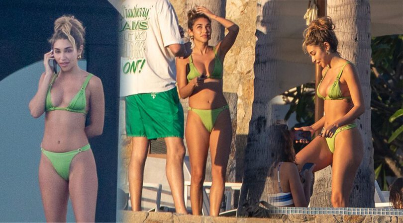 Chantel Jeffries Shows Beautiful Boobs and Sexy Cameltoe in Bikini in Cabo