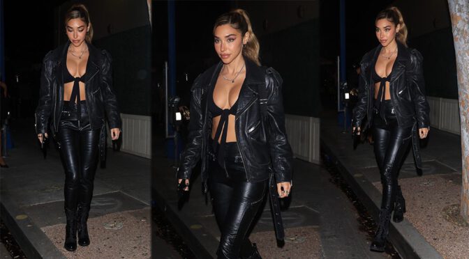 Chantel Jeffries Shows Beautiful Boobs at Delilah in West Hollywood