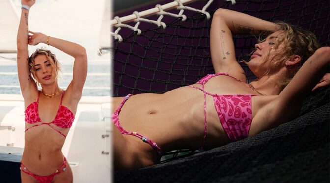 Charly Jordan Flaunts Sexy Body in Tiny Bikini