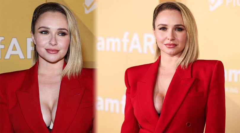 Hayden Panettiere Shows Beautiful Boobs at 2022 amfAR Gala Los Angeles in West Hollywood