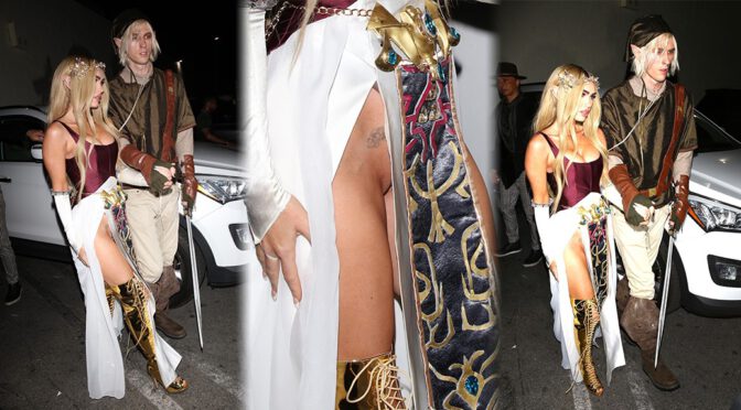 Megan Fox’s Sexy Pantyless Upskirt at Halloween Party in West Hollywood (NSFW)