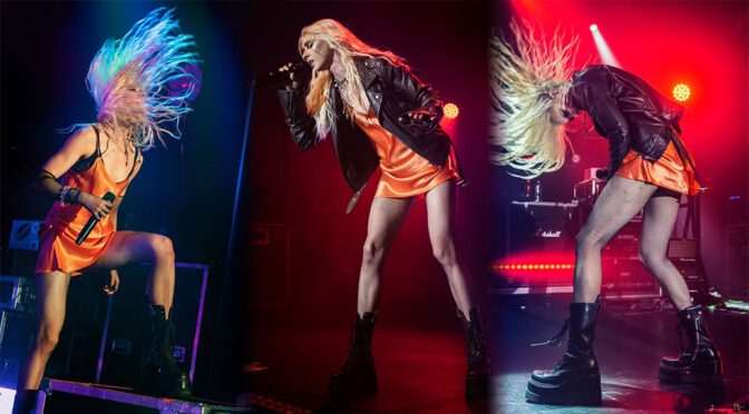 Taylor Momsen Shows Sexy Legs on Stage in Birmingham