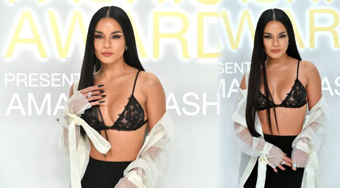 Vanessa Hudgens’ Gorgeous Boobs and Pierced Nipples at CFDA Fashion Awards in New York