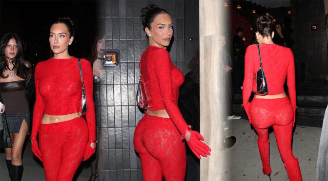 Anastasia Karanikolaou Flaunts Stunning Ass and Boobs in See-Through Outfit at Zack Bia’s Party in Hollywood