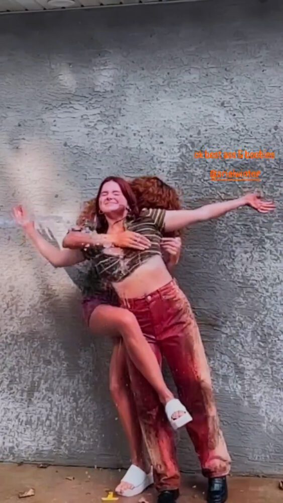 Ariel Winter Wet Boob Grab