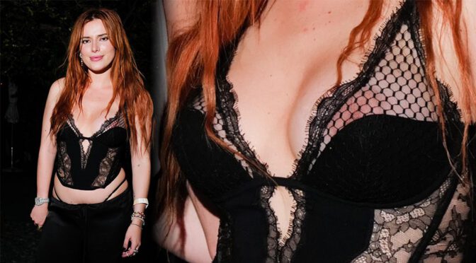 Bella Thorne Sexy Areola Slip