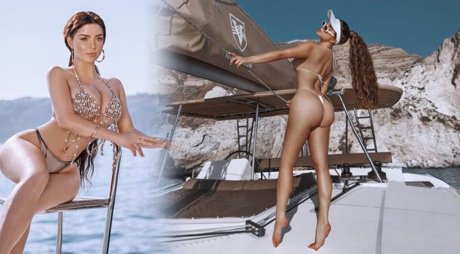 Demi Rose Mawby Flaunts Stunning Curvy Body in Bikini