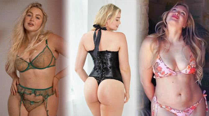 Iskra Lawrence Shows Big Boobs and Ass in Sexy Lingerie Photoshoot