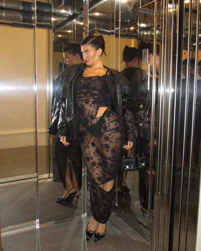 Kylie Jenner See Through Outfit