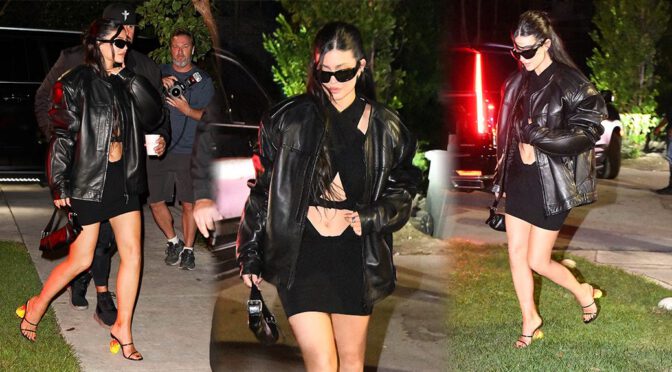 Kylie Jenner Shows Sexy Legs in Short Dress at Art Basel Weekend in Miami