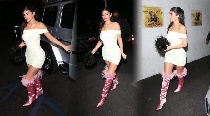 Kylie Jenner Flaunts Gorgeous Body in Sexy Dress at Casa Vega in Studio City