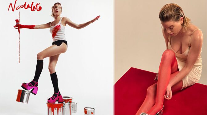 Milly Alcock Shows Sexy Boobs and Legs in  Nodaleto Campaign