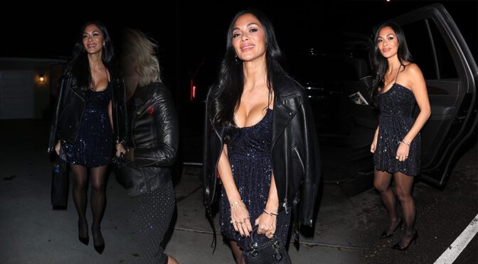 Nicole Scherzinger Shows Big Boobs at Jennifer Klein’s Day of Indulgence Party in Brentwood