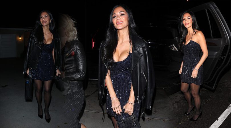 Nicole Scherzinger Shows Big Boobs at Jennifer Klein’s Day of Indulgence Party in Brentwood