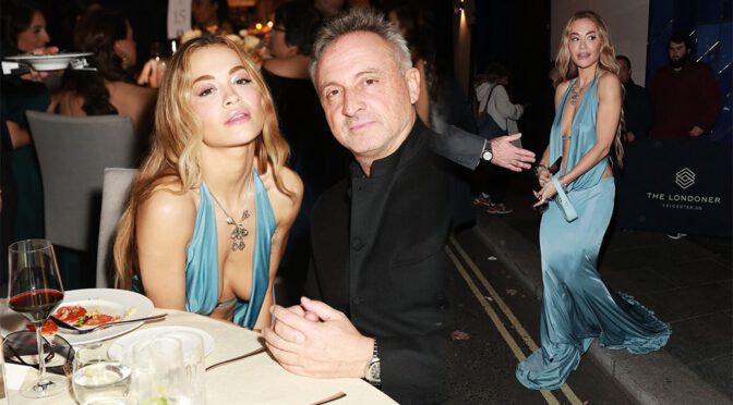 Rita Ora Shows Braless Cleavage at”Forces For Change” Event in London